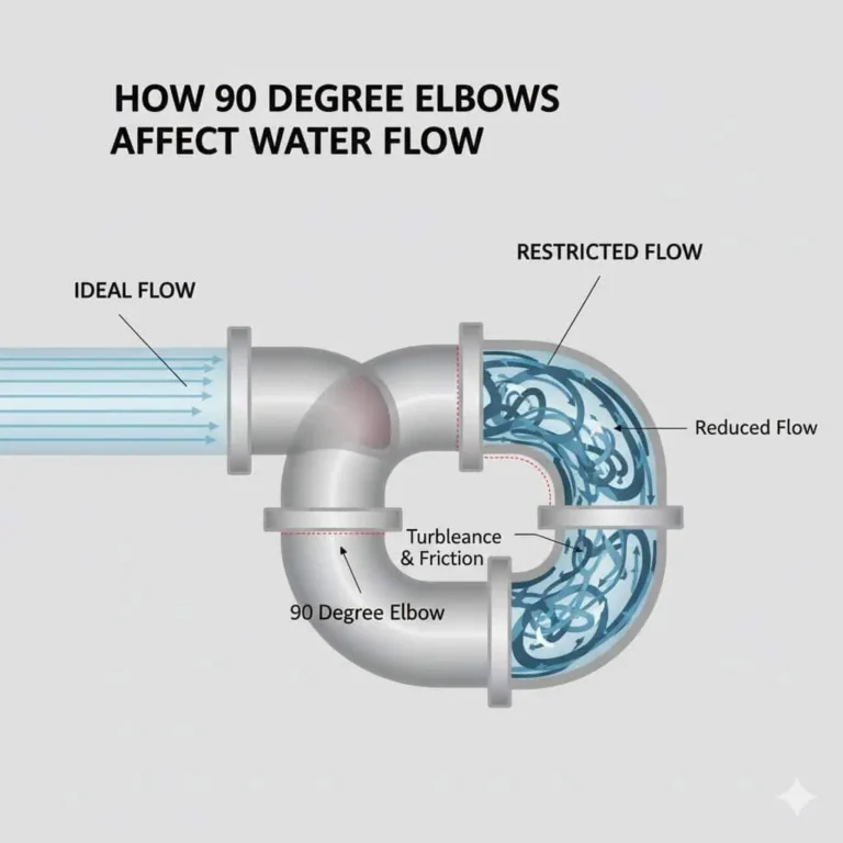 How 90 degree elbows affect water flow