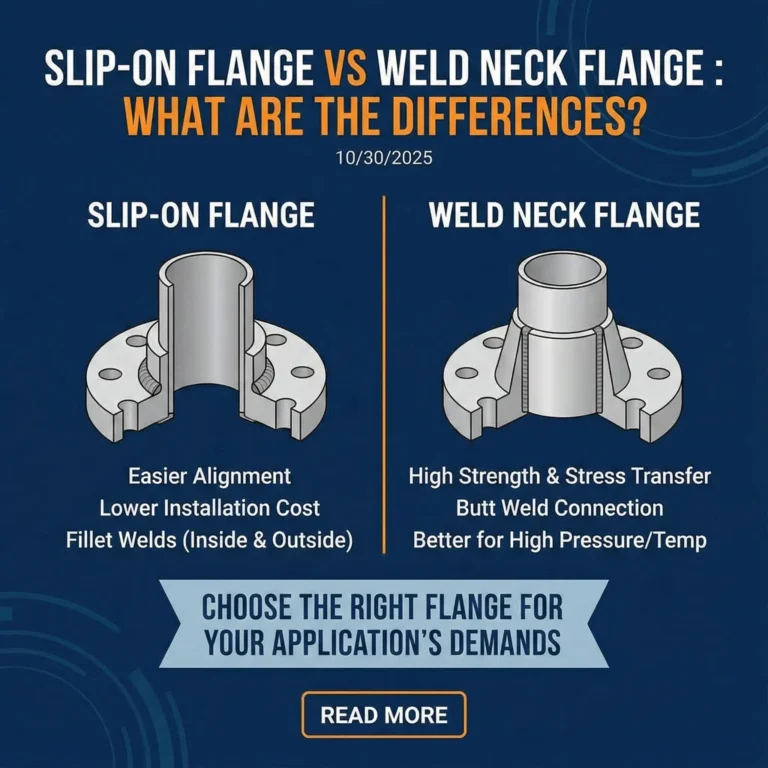 Slip-On Flange VS Weld Neck Flange : What Are The Differences?