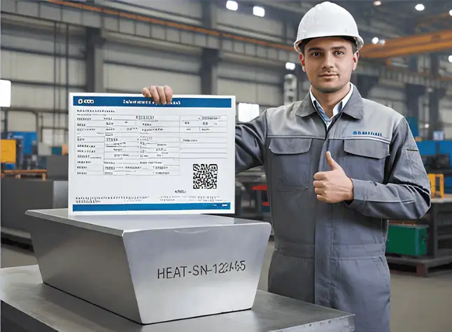 Stainless steel flange inspection comparison