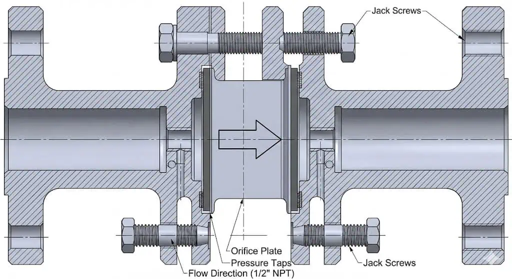 Cross-bolt tightening sequence diagram for flange assembly to avoid uneven gasket loading