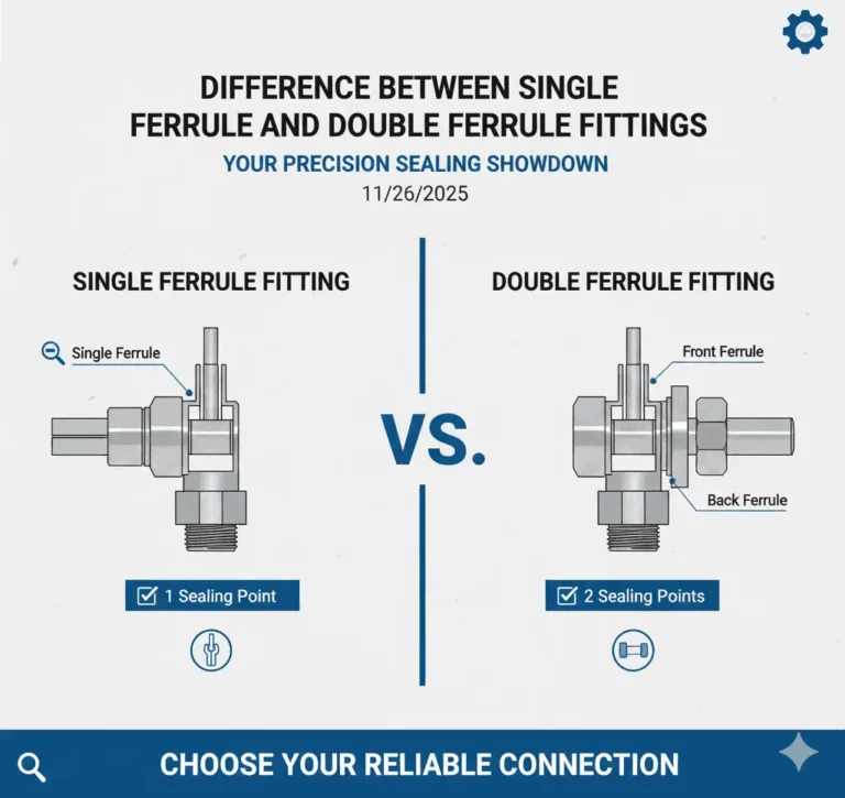 Difference between Single Ferrule and Double Ferrule Fittings