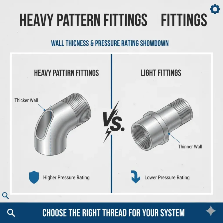 Heavy Pattern Fittings vs Light Pattern Fittings