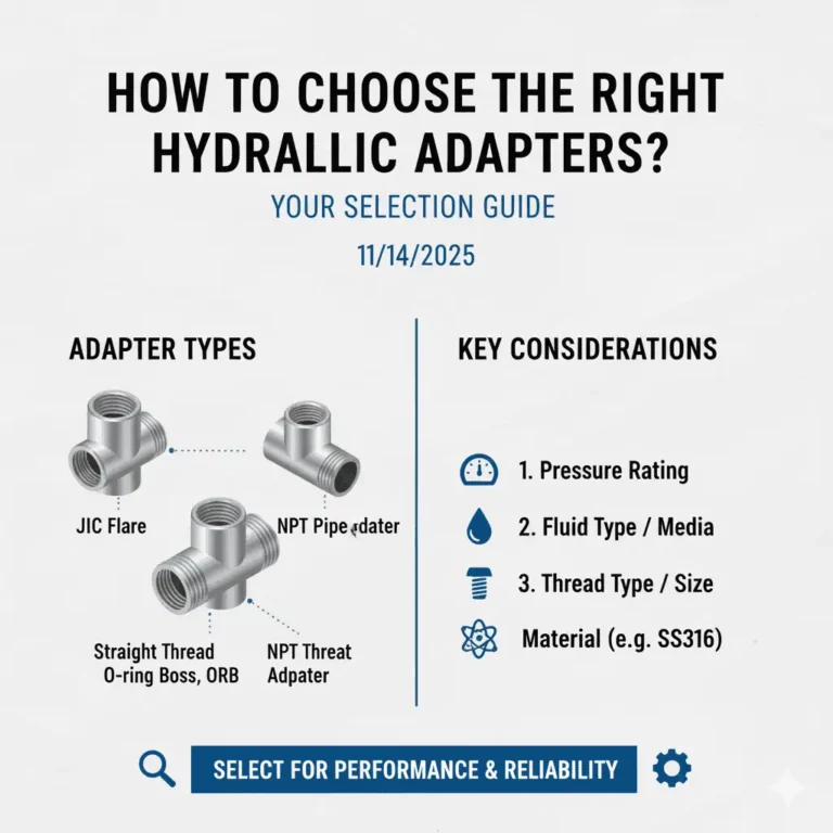 How to Choose the Right Hydraulic Adapters？