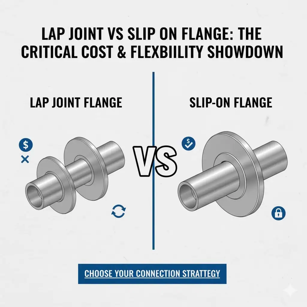 Lap Joint vs Slip-On Flange: cost & flexibility comparison Lap joint flange vs slip-on flange comparison for cost, alignment flexibility, and maintenance access (industrial piping)