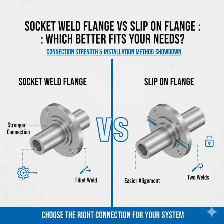 Socket Weld Flange vs Slip On Flange