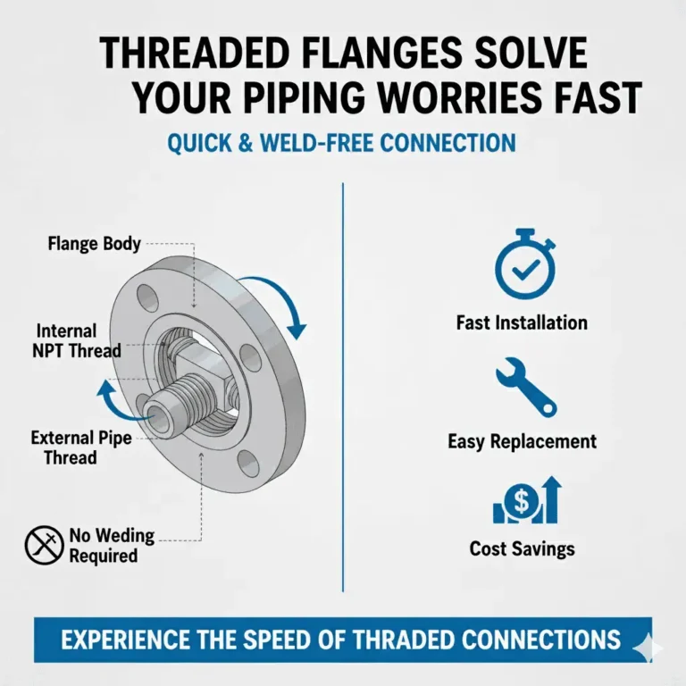 Threaded Flanges Solve Your Piping Worries Fast