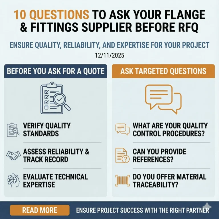10 Questions to Ask Your Flange & Fittings Supplier Before RFQ