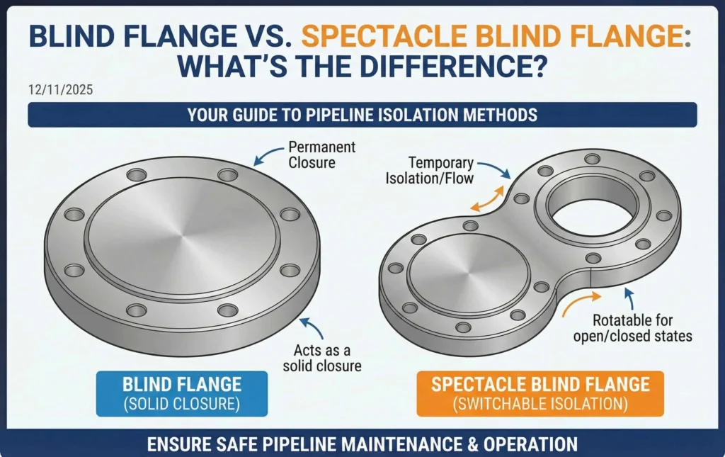 Blind Flange vs. Spectacle Blind Flange-What's the Difference