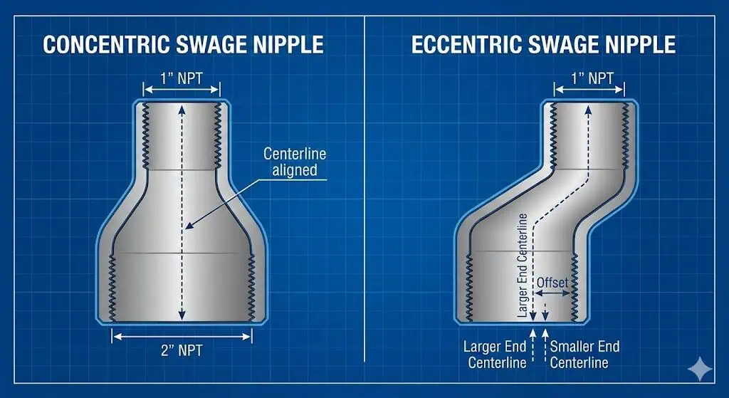 Swage Nipples Manufacturer | MSS SP-95, A105, 304/316 Stainless | Sunhy