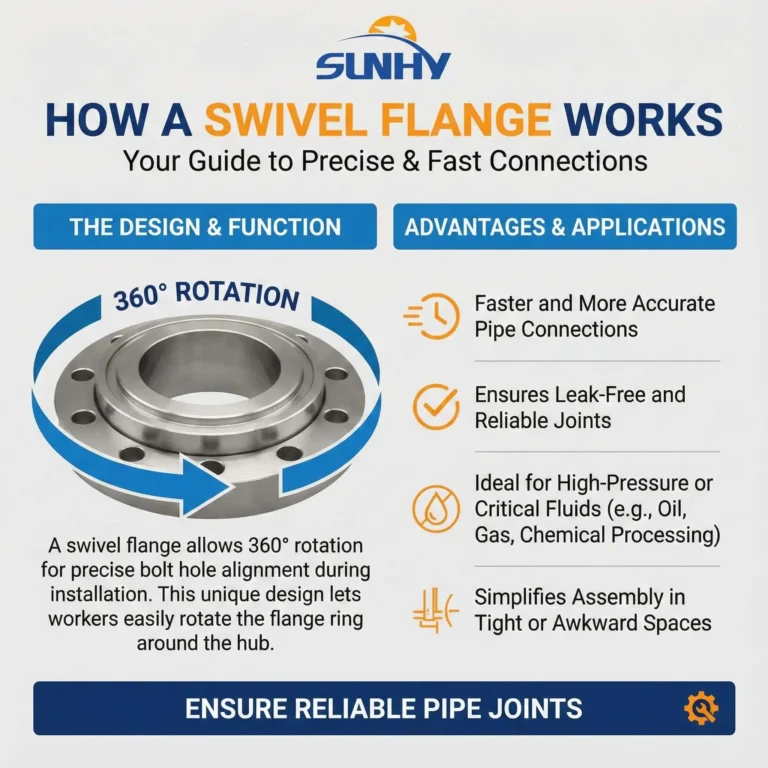 Как работает поворотный фланец?