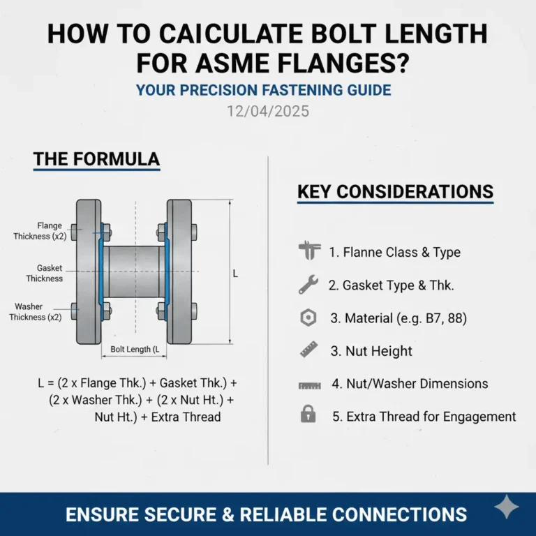 How to calculate Bolt Length for ASME Flanges?