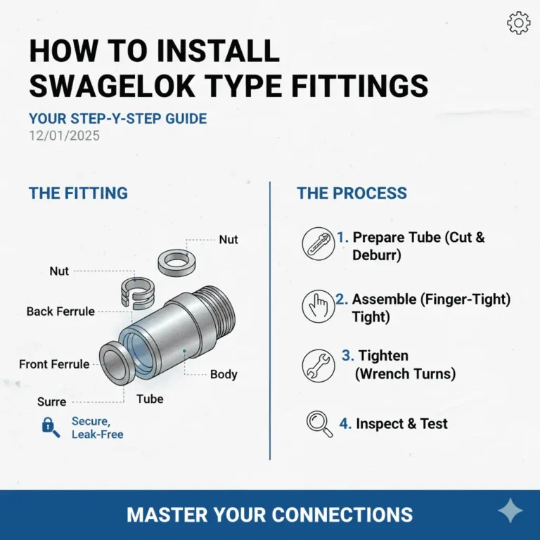Comment installer les raccords de type Swagelok