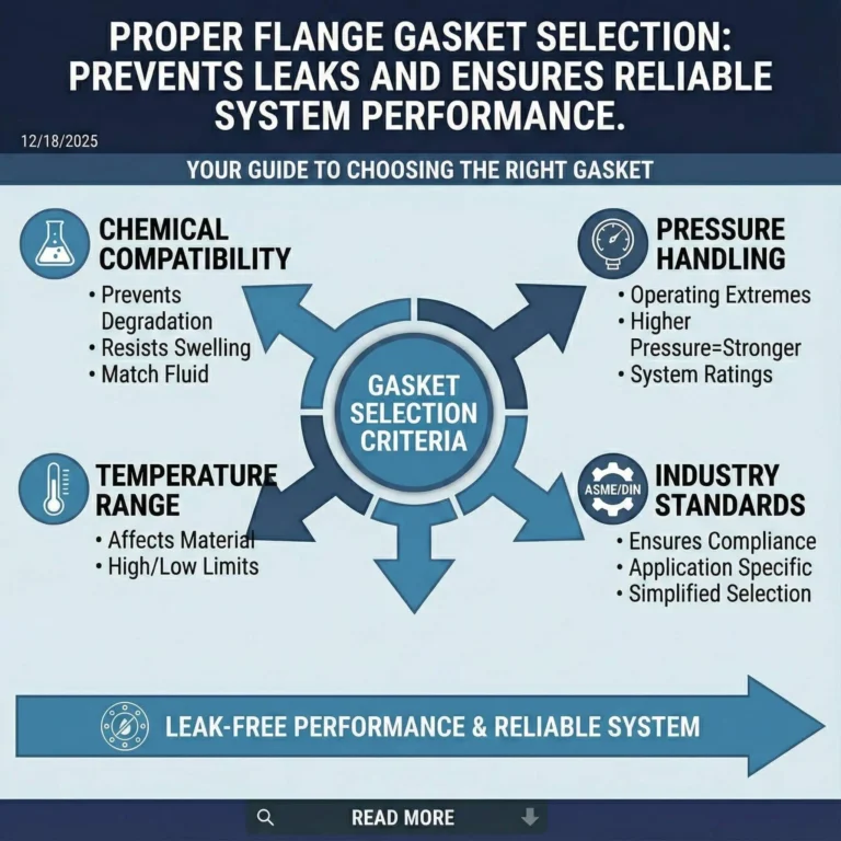 Proper Flange Gasket Selection Prevents Leaks And Ensures Reliable System Performance.