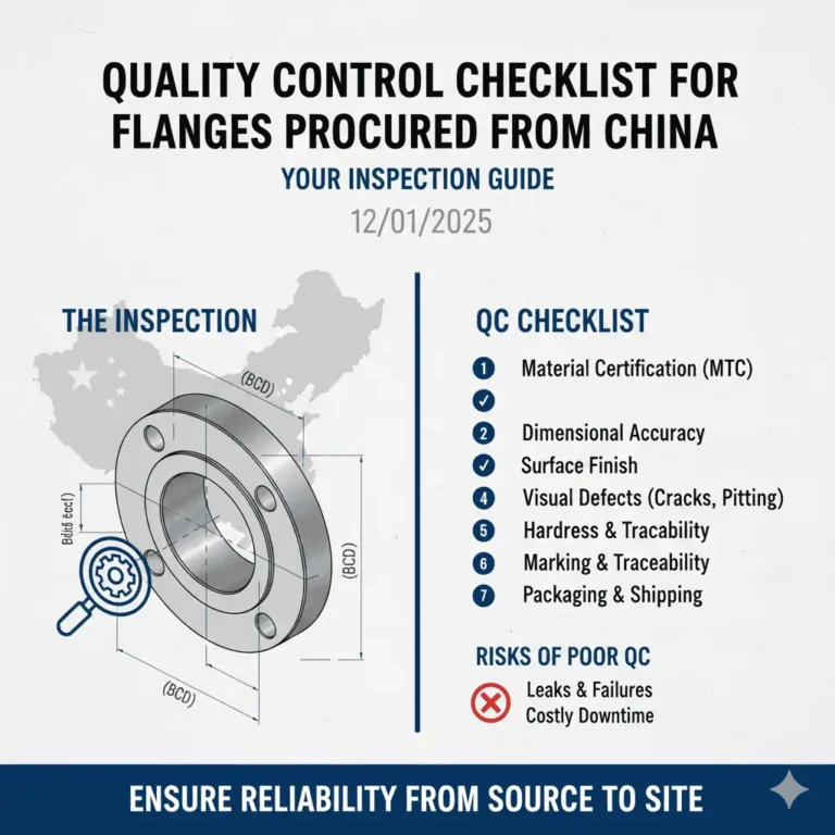 Quality Control Checklist For Flanges Procured From China