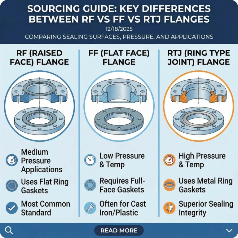 Sourcing Guide: Key Differences Between RF vs FF vs RTJ Flanges