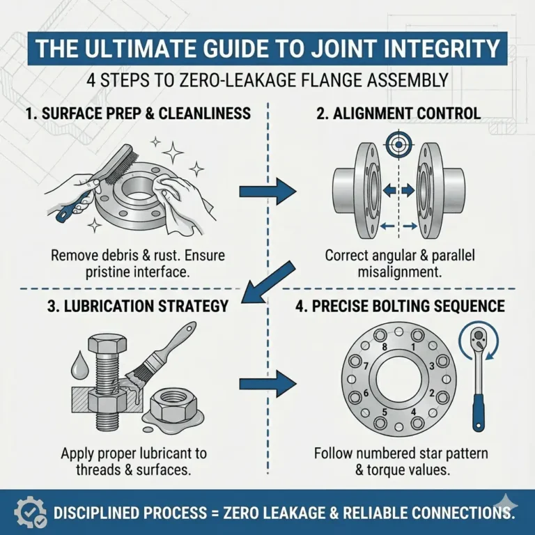 The Ultimate Guide to Joint Integrity: 4 Steps to Zero-Leakage Flange Assembly