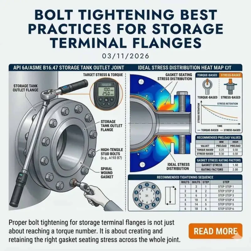 Bolt Tightening Best Practices for Storage Terminal Flanges