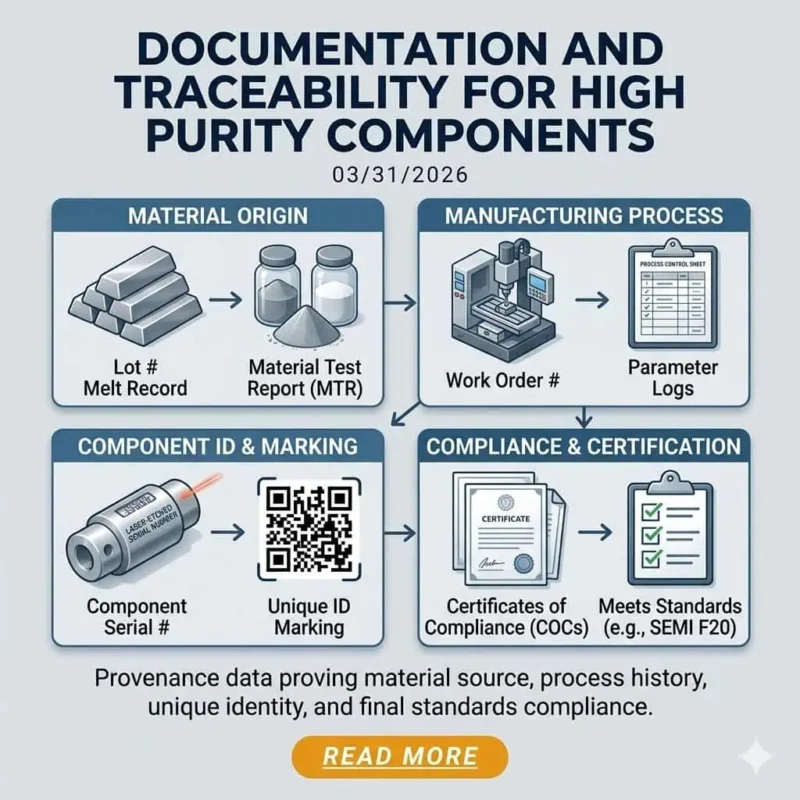 Documentation and Traceability for High Purity Components: What Engineering and QA Should Check