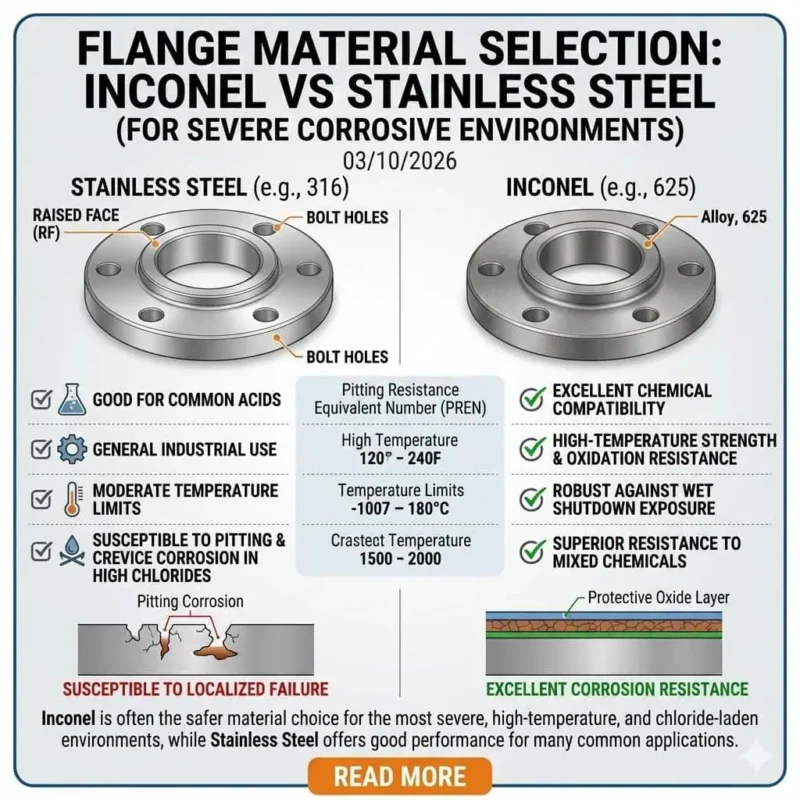 Flange Material Selection: Inconel vs Stainless Steel for Corrosive Environments