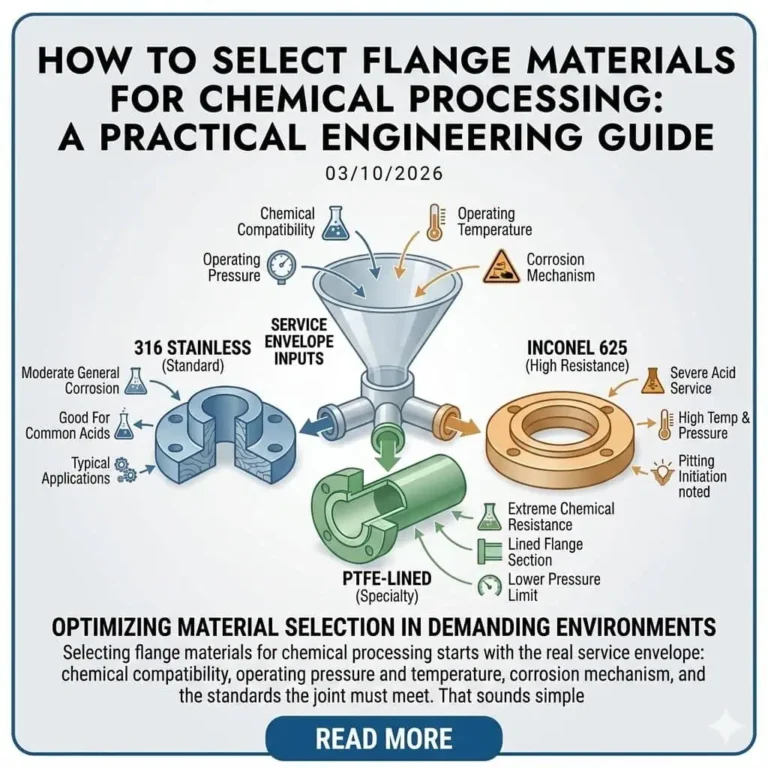 Wie Sie Flanschmaterialien für die chemische Verarbeitung auswählen - Ein praktischer Ingenieurleitfaden