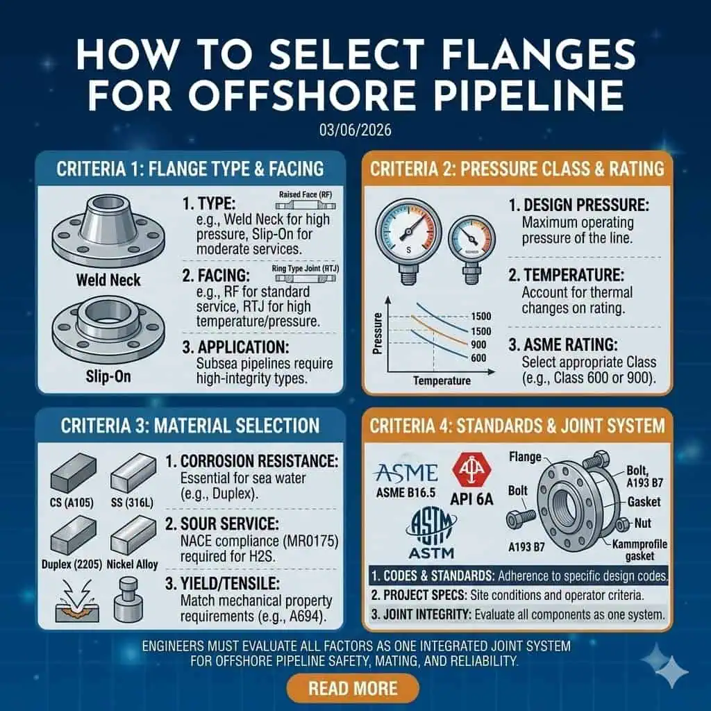 How to Select Flanges for Offshore Pipeline