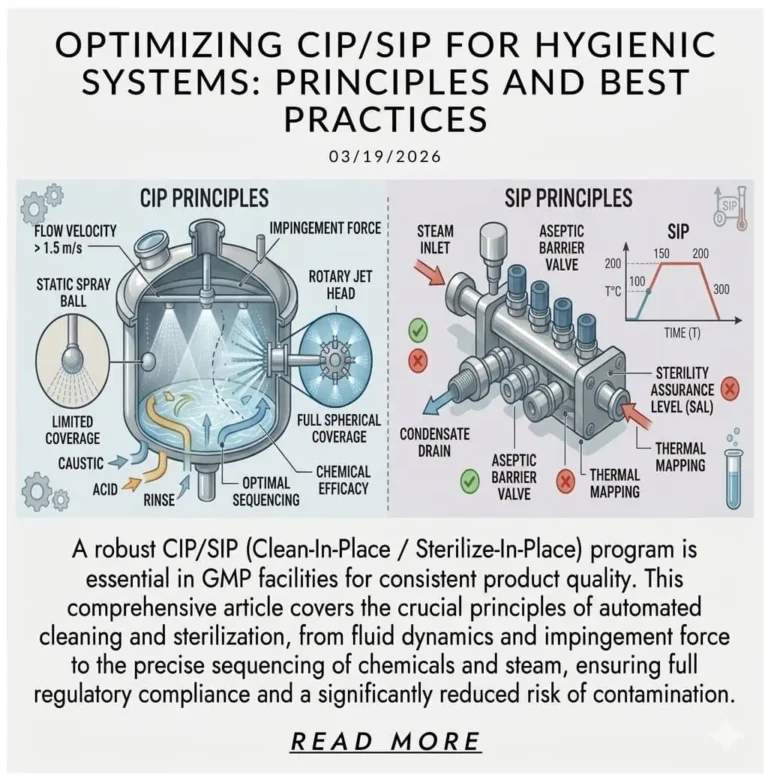 Выбор пищевой арматуры для объектов GMP: Как выбрать гигиеничные соединения