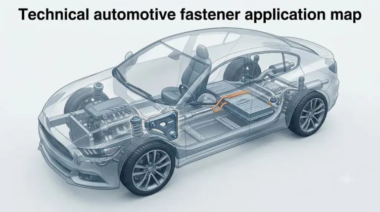 Tuercas especiales utilizadas en aplicaciones de chasis automotriz, asientos, escape y paquetes de baterías EV