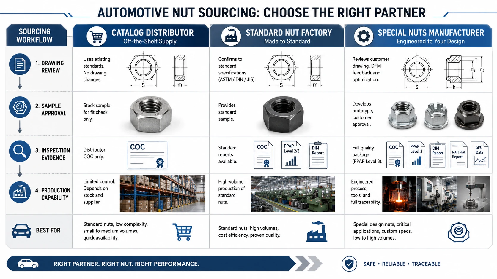 How to Choose a Special Nuts Supplier for Automotive Fasteners - Sunhy