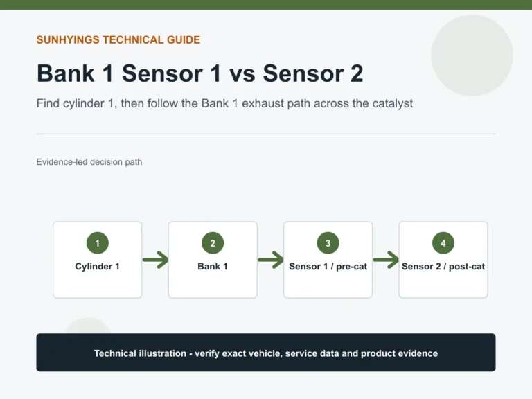 Identifizierungsmethode für die Position von Bank 1 Sensor 1 und Bank 1 Sensor 2