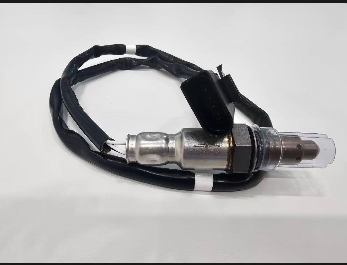 Direct-fit oxygen sensor with long protected lead for physical comparison during Ford fitment review Direct-fit oxygen sensor with long protected lead for physical comparison during Ford fitment review