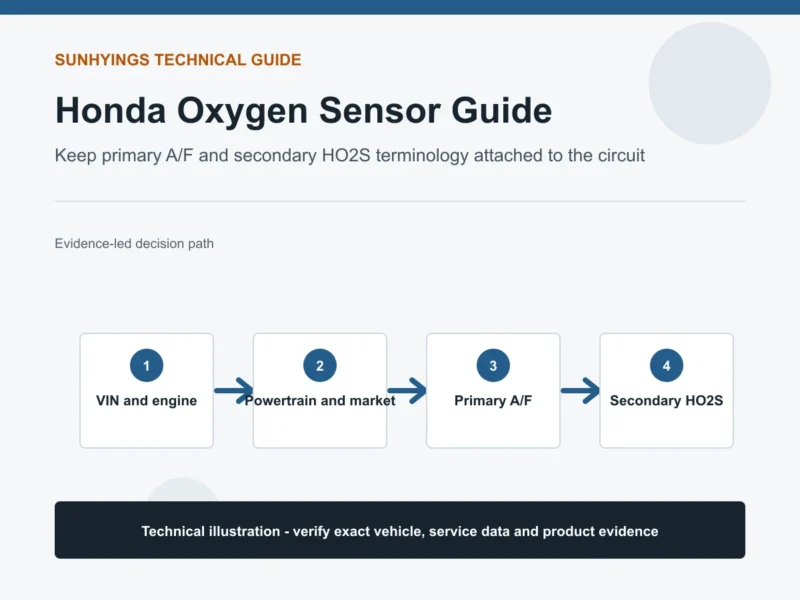Honda oxygen sensor verification distinguishing primary air fuel and secondary heated oxygen sensors