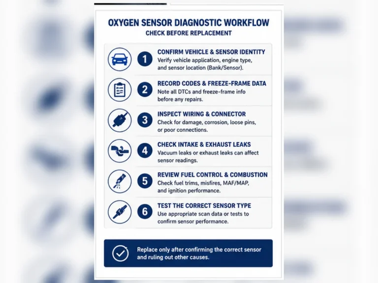 Flusso di lavoro per la diagnosi del sensore di ossigeno prima della sostituzione