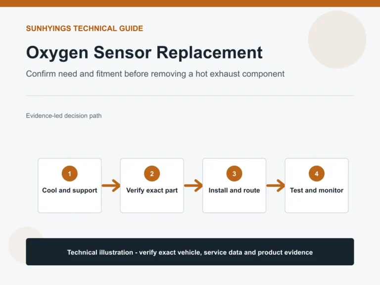 Fluxo de trabalho de substituição do sensor de oxigênio cobrindo segurança, ajuste, instalação e verificação