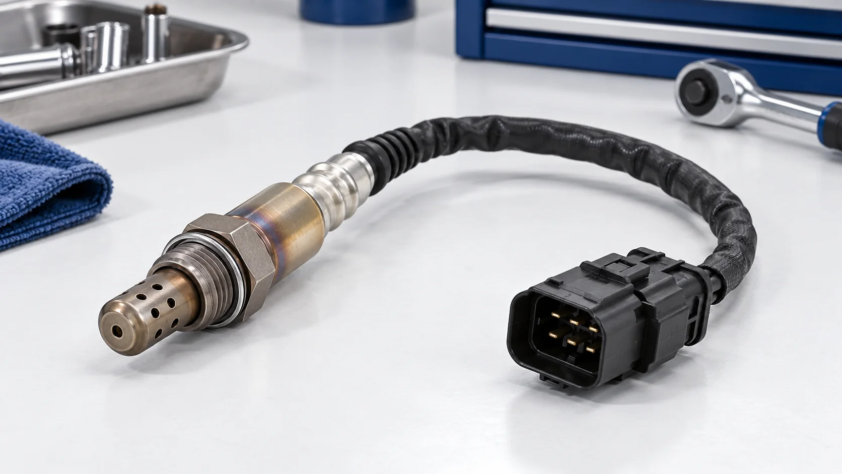 Sensor de oxigênio de banda larga genérico com conector multipino